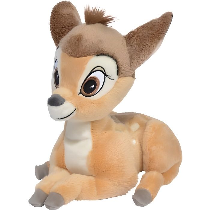 Peluche Disney : Faon Brun Bambi 17 Cm - Doudou Disney Licence Enfant Nouveaute - Cadeau Naissance - Animal - Fille - Garcon