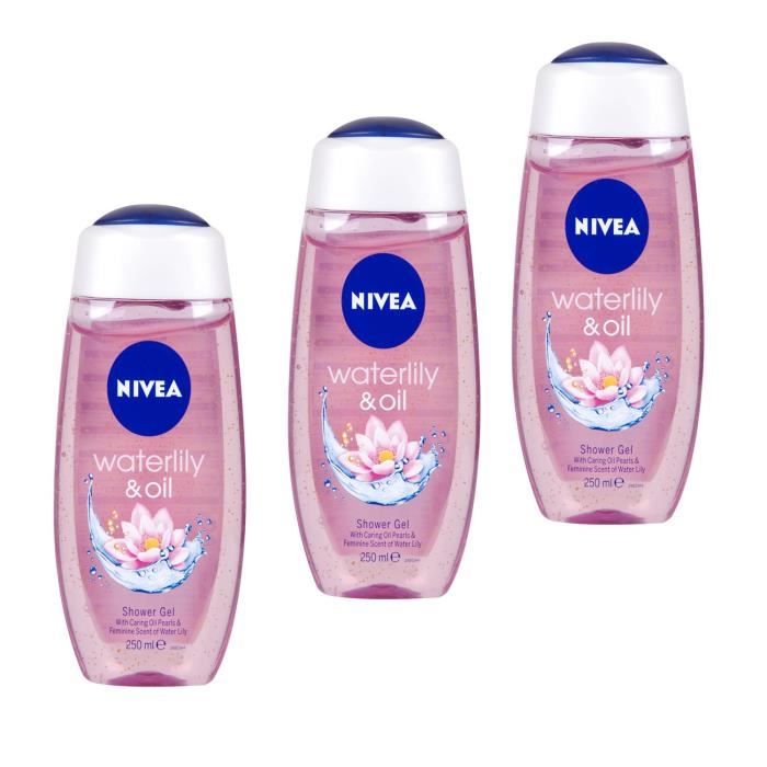 Lot de 3 Gels douche Water Lily & Oil - 250 ml