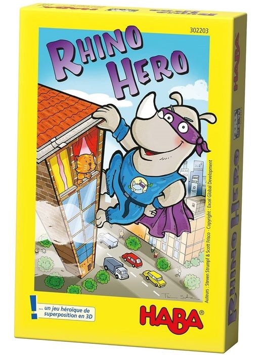 HABA - Rhino Hero - Jeu d'adresse et construction - à partir de 5 ans, 302203