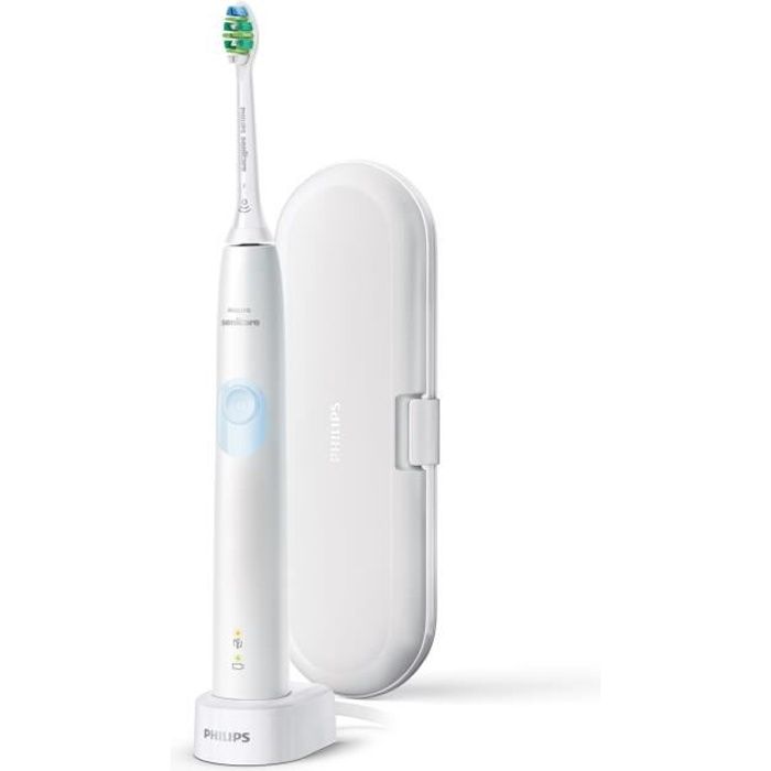 PHILIPS Sonicare HX6803/64 Brosse à dent électrique ProtectiveClean 4300 - 1 mode - 2 intensités - Capteur de pression