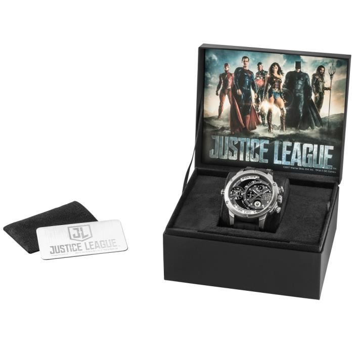 POLICE - POLICE P14536JQ-02P Édition Liaveced JUSTICE LEAGUE SET Noir Horloge Réf 67611