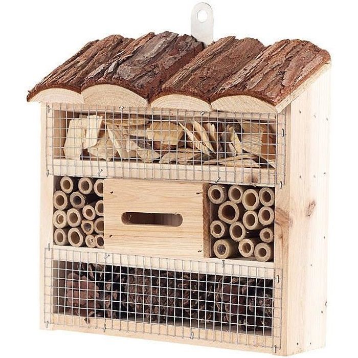 Hôtel à insectes pour jardin, cour, balcon ou terrasse - Petit