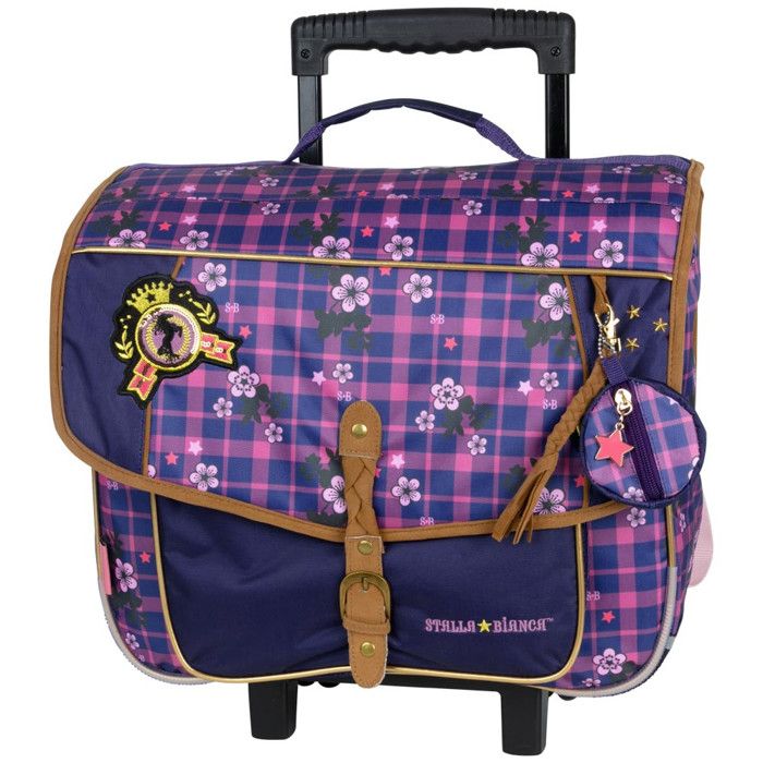 Cartable à roulettes Cheval Stalla Bianca 41 CM Trolley Haut de gamme