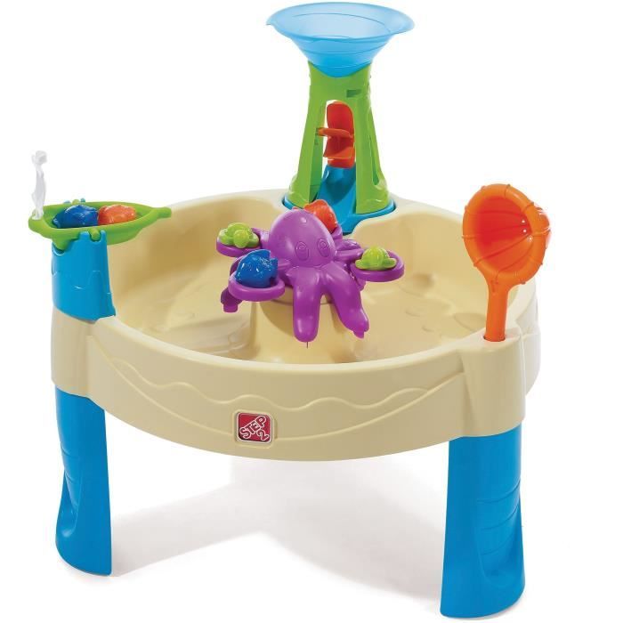 Step2 Wild Whirlpool Table d'eau pour Enfants | Table de Jeu Enfant à Eau avec Kit d'Accessoires de 11 Pièces | Table d'activité