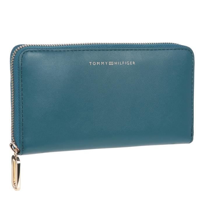 TOMMY HILFIGER Portefeuille AW0AW077180H7 Bleu Femme