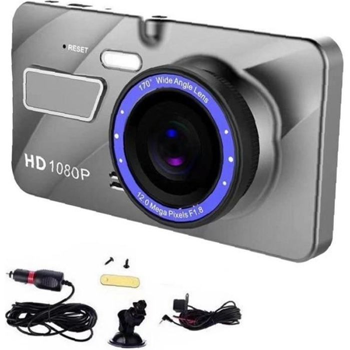 Dual lentille Dash Cam 4 pouces Avant Arrière HD Caméra de voiture avec carte SD 32G Vision Night Vision