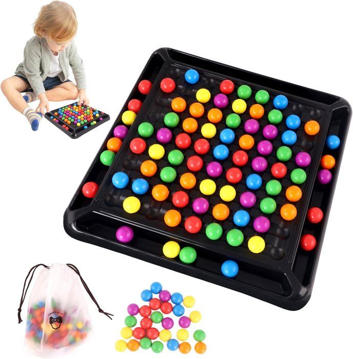 Jeu De Puzzle IQ Puzzler Pro - 120 Défis, Billes Colorées - Stimule La Logique Pour Enfants Et Adultes