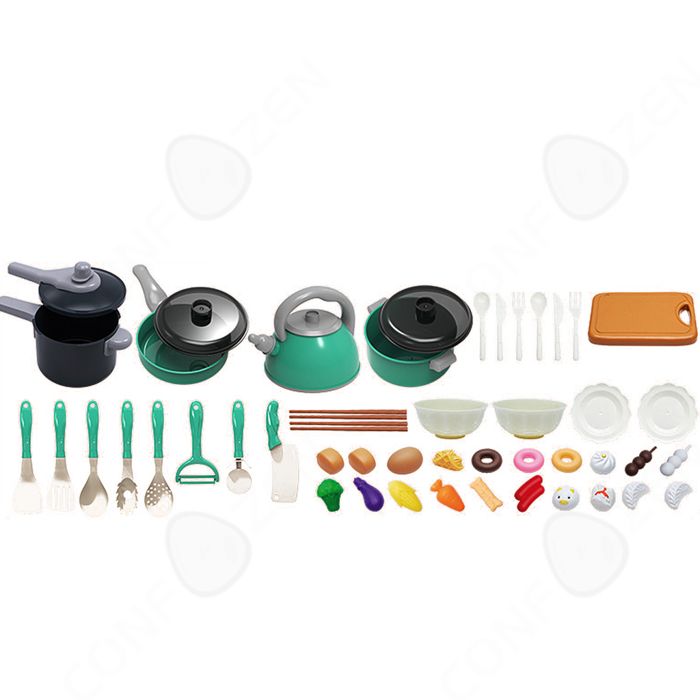 Set De Cuisine En Silicone Pour Enfants 11 Pièces – Sécuritaire, Sans BPA, Jeu De Rôle Chef – Pour 1-3 Ans, Cadeau D'anniversaire