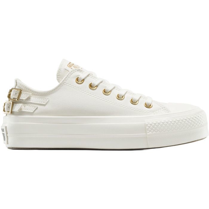 Converse Baskets Converse Chuck Taylor All Star Lift Platform Buckle Blanc Mixte