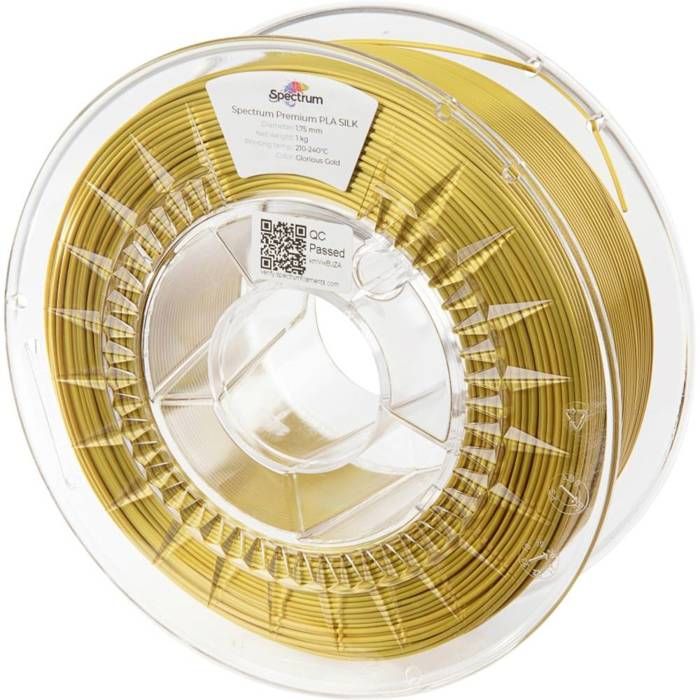 Spectrum Filaments 80439 PLA SILK Filament PLA soie aspect soyeux 1.75 mm 1000 g Glorious Gold or 1 pc(s)