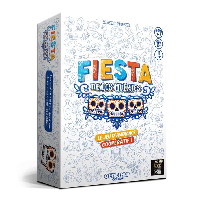 Jeu de société - Blackrock Games - Fiesta de los Muertos - Coopératif - Ambiance - 3 à 8 joueurs
