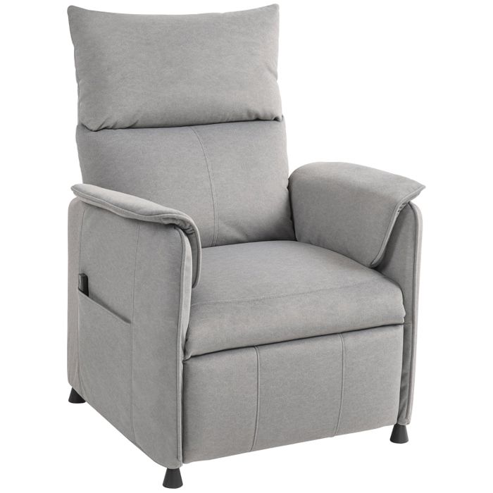 tectake® Fauteuil Relax TV Fauteuil Salon pivotant 360° & Inclinable avec Repose Pieds & Pieds Solides en Bois Chaise Ergonomique Cocooning Relaxation Allaitement pour Salon, Chambre, Bureau