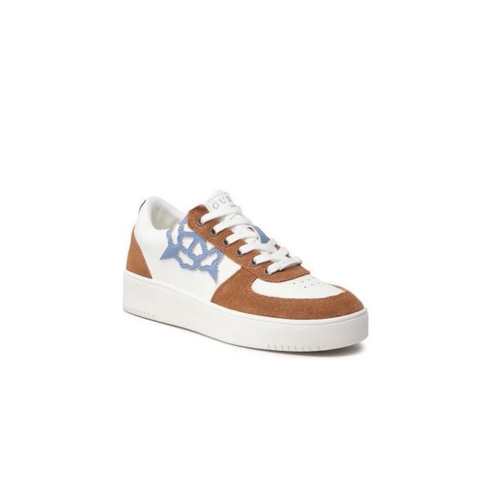 Guess Guess Chaussures Femme Baskets SIDNY Blanc Beige Avec Logo 40 EU
