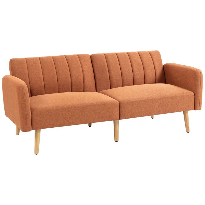 Canapé Convertible 2 Places - HOMCOM - Design scandinave -