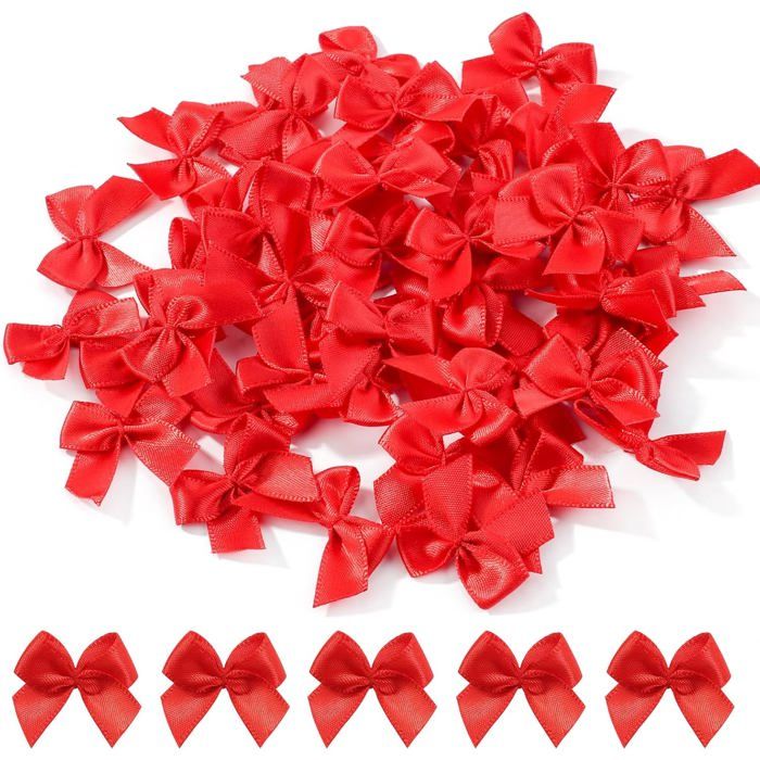 18 Nœuds Cadeaux Roses Élégants Auto-Adhésifs - Décorations Parfaites Pour Paniers, Sacs Et Emballages Festifs Noël, Mariage & Anniversaire Nœuds Cadeaux Premium