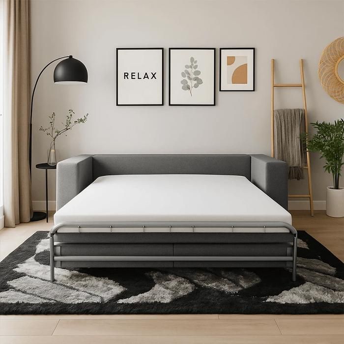 Matelas Ergolattex pour canapé convertible - 190 x 160 x 12 - Mousse Haute Densité 46kg/m3 – Extra ferme Usage Quotidien Matelas Ergolattex pour canapé convertible - 190 x 160 x 12 - Mousse Haute Densité 46kg/m3 – Extra ferme Usage Quotidien
