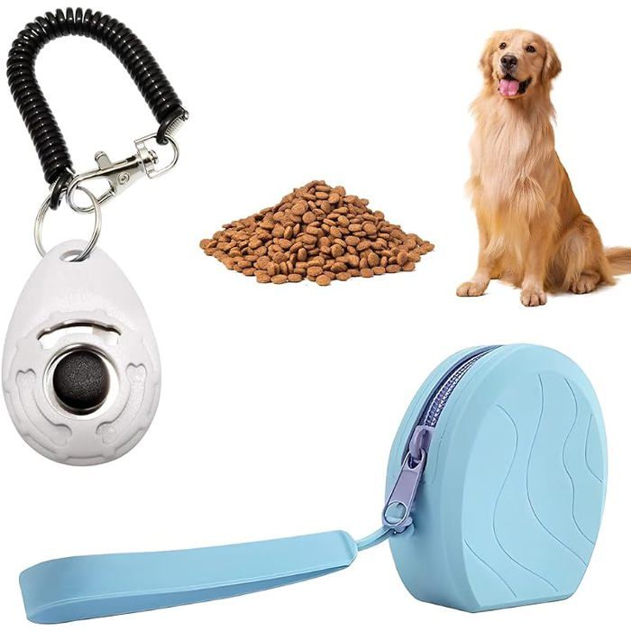Sac Friandise pour ChienPochette Friandise ChienClicker ChienFermeture ÉcirSac à FriandisesSacoche Friandise