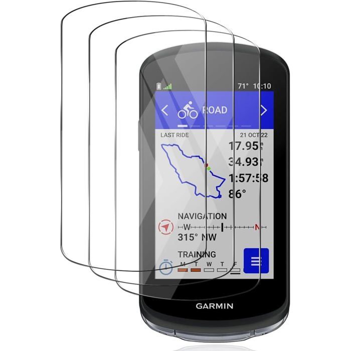 Verre Trempé Pour Garmin Edge 1040/1040 Solar/1030/1030 Plus Protection DÉcran. 9H Anti-Rayures Hd Clair 3 Pièces Garmin[PP676]