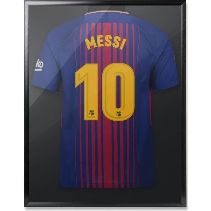 Cadre photo Acaza pour maillot de sport en aluminium 70 x 90 cm Noir