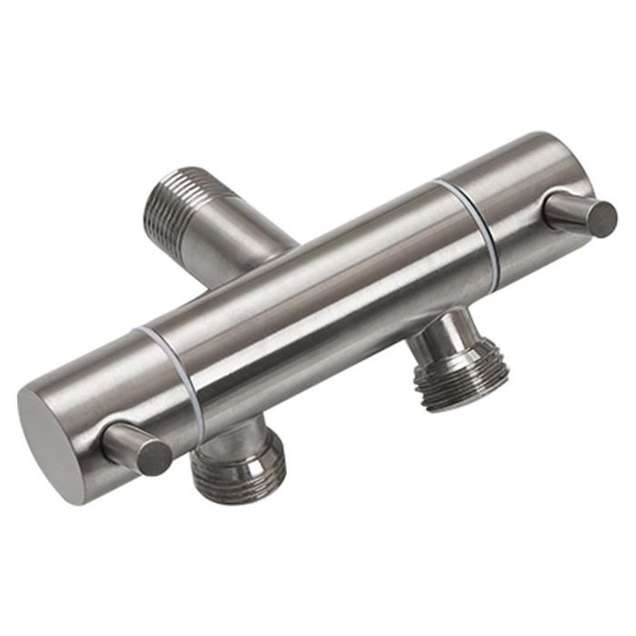 raccord de bidet robinet double poignee tuyau adaptateur evier robinets d evier robinet mural robinet en acier inoxydable pour pul cdiscount bricolage