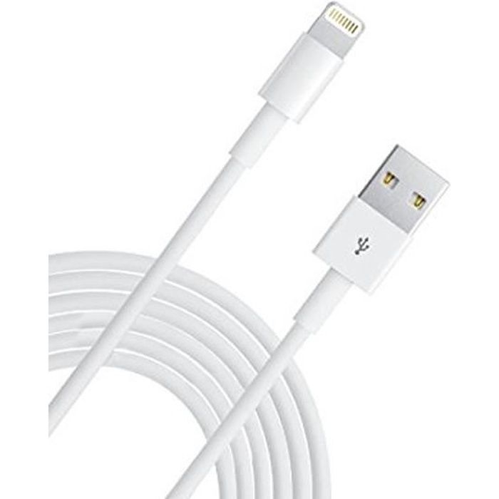 10 Pieds 3M Extra Long foudre 8 broches USB de synchronisation de charge Chargeur Câble Cordon fil pour iPhone 5 5s 5c 6 6 Plu Blanc