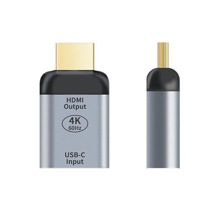 Kioylmo Adaptateur USB C Vers HDMI 4K @ 60 Hz 1080p Pour Tablette