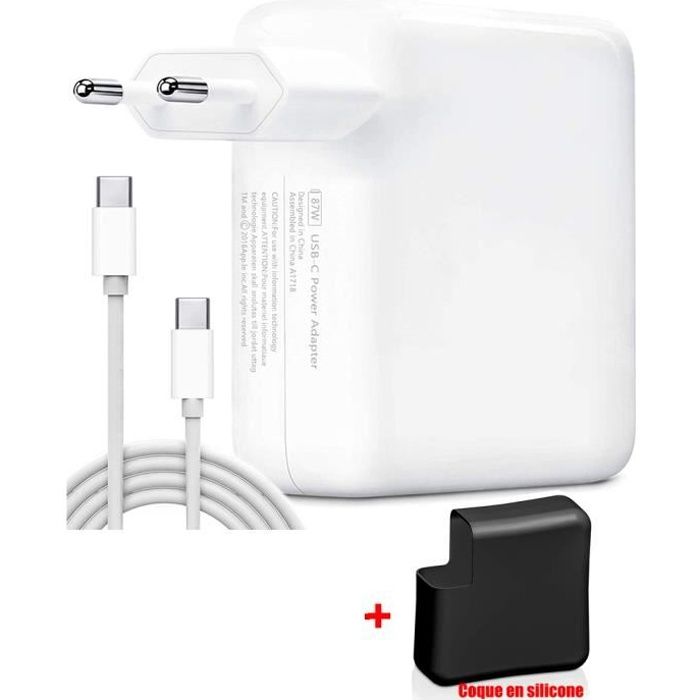 87W USB Type C Chargeur Adaptateur avec câble USB C y coque en silicone  Pour Mac Book Air Pro Retina iPad Pro iPhone HUAWEI SAMSUNG - Cdiscount  Informatique