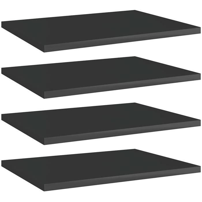 étagères Flottantes Noires 3 étagères Murales Bois Noir - Étagères Flottantes Salon Cuisine Salle De Bain étagères Bois Noir