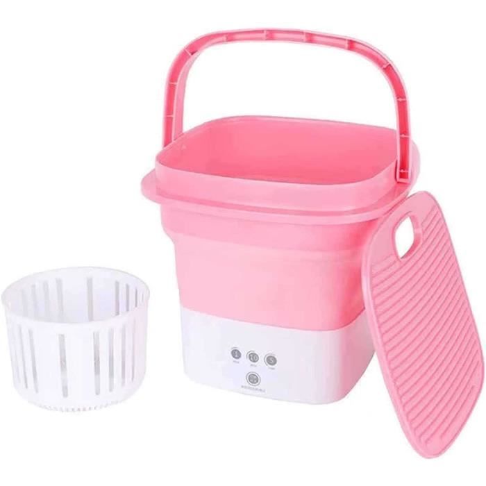 Mini Pliable Machine Laver avec Essoreuse Portable Lave Linge pour BB