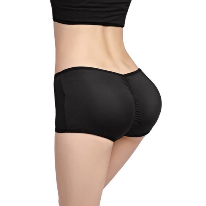 Noir XXL Culotte push up rembourr e en ponge pour femme L ve