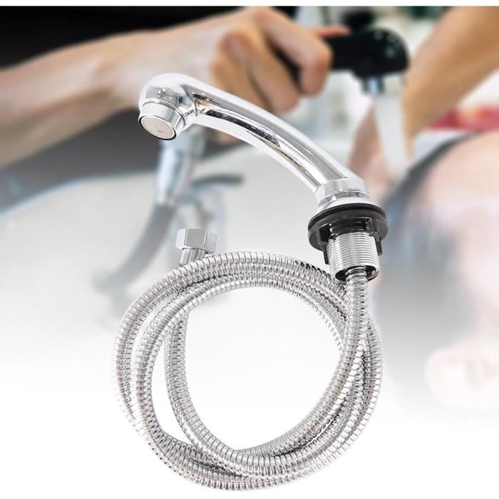 Pommeau De Douche Professionnel Pour Salon De Coiffure - Buse En Alliage Métallique Avec Tuyau Flexible 117 Cm - Installation Facile, Débit Non Pressurisé