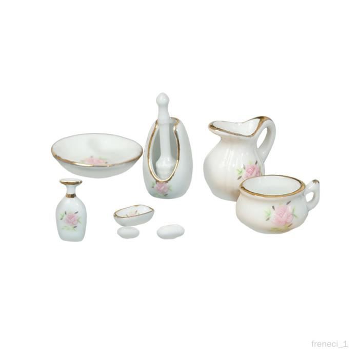 Set De 17 Accessoires Miniatures Pour Lutin De Noël - Salle De Bain Maison De Poupée - Pour Farces Et Décoration - Enfants Et Collection