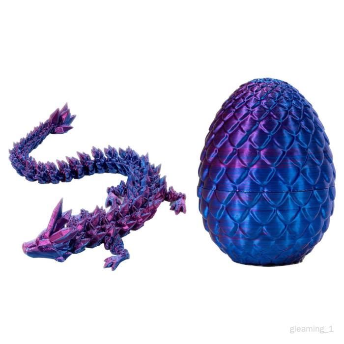 Petits œufs De Dragon Avec Dragon à L'intérieur, Cadeaux Surprise Amusants Imprimés 3D Pour Enfants, Jouets Articulés Pour Adultes, Jouets De Bureau Ou Décoration De Chambre (arc-en-ciel Pastel