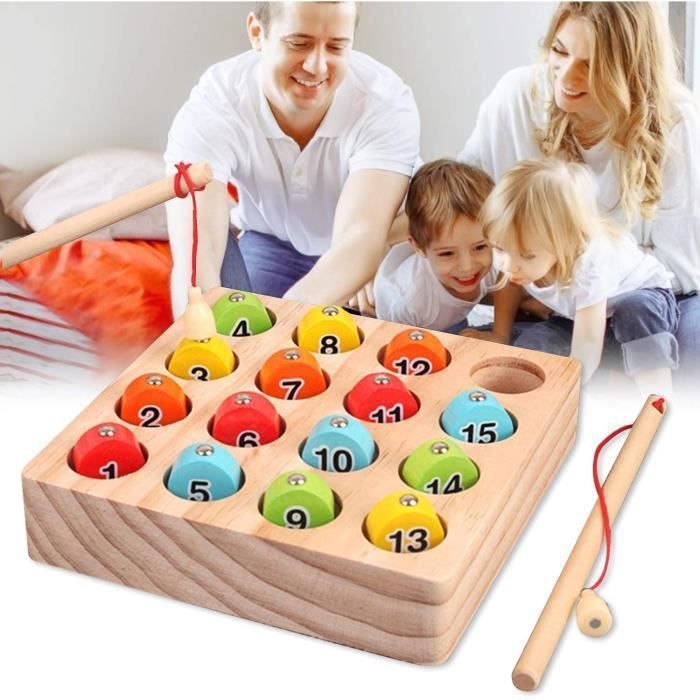 2 in 1 Jeux Montessori 2 Ans 3 Ans 4 Ans,Jeu de tri de Couleur Pêche Jouets  Educatif Jouet Enfant 3+ Ans - Cdiscount Puériculture & Eveil bébé