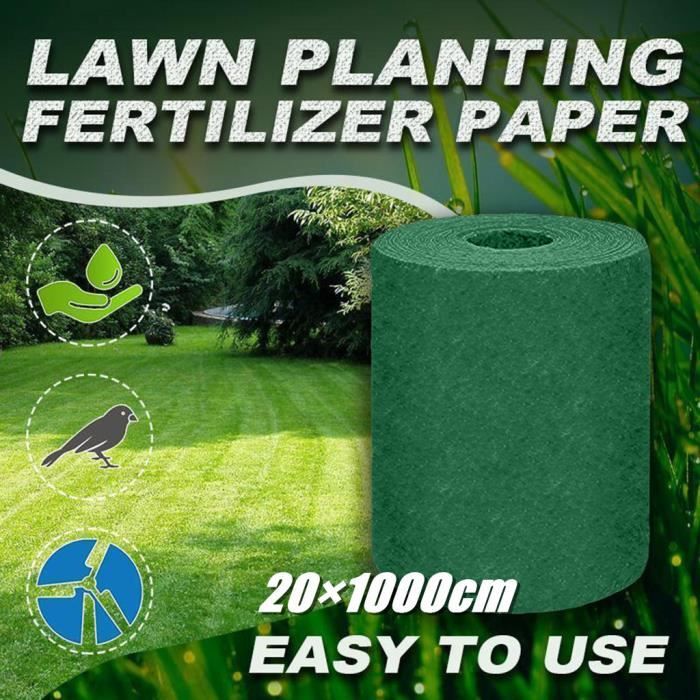 20 × 1000cm herbe tapis de semences engrais jardin pique-nique jardinage pelouse tapis de plantation WYE200617016