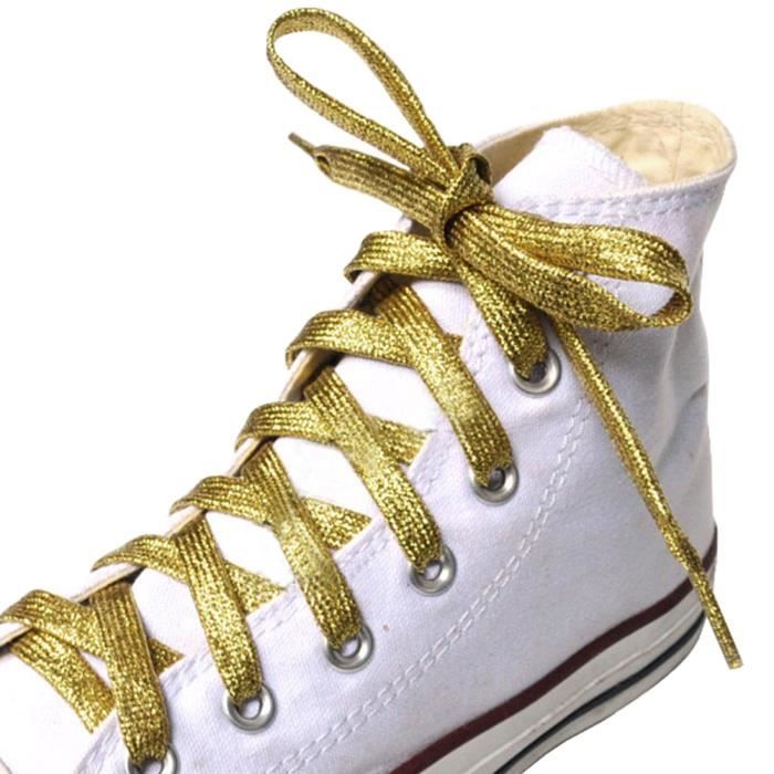 lacet doré pour chaussure