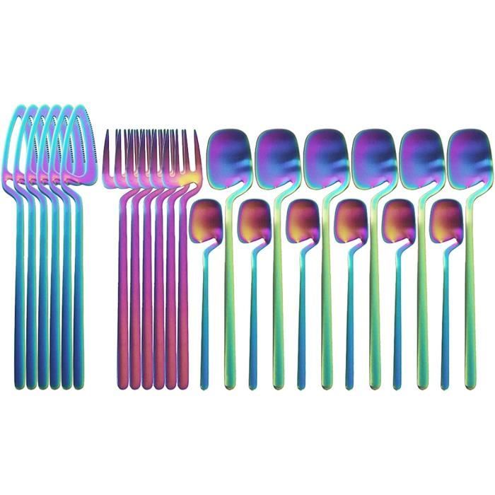 Ensemble De Coutellerie Russell Hobbs Marseille 24 Pièces - Acier Inoxydable 18/0, Pour 6 Personnes - Garantie 25 Ans