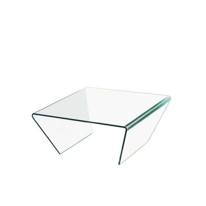 Table Basse En Verre Zigzag 100 X 100 Cm Alina Zendart Selection