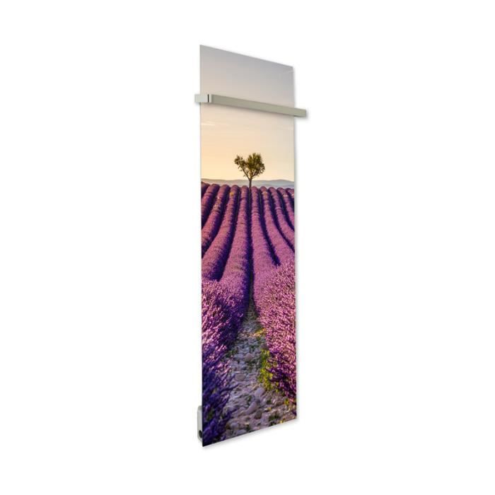 Radiateur Sèche-Serviettes Électrique ILO Émeraude 750W - Design Unique, Rayonnant, Extra Plat Avec +17 Motifs - Fabriqué En France