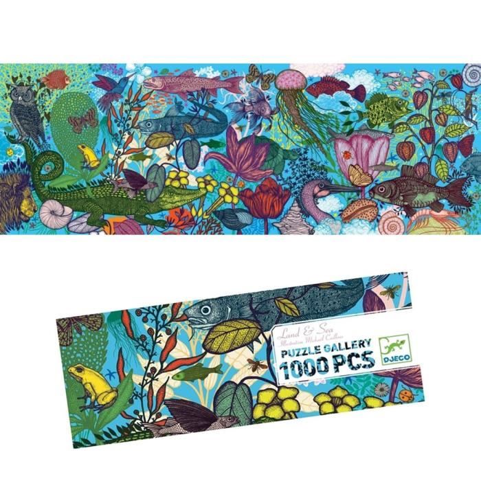 Puzzle enfant 1000 pièces - Djeco Gallery - Terre et mer - Cdiscount Jeux -  Jouets