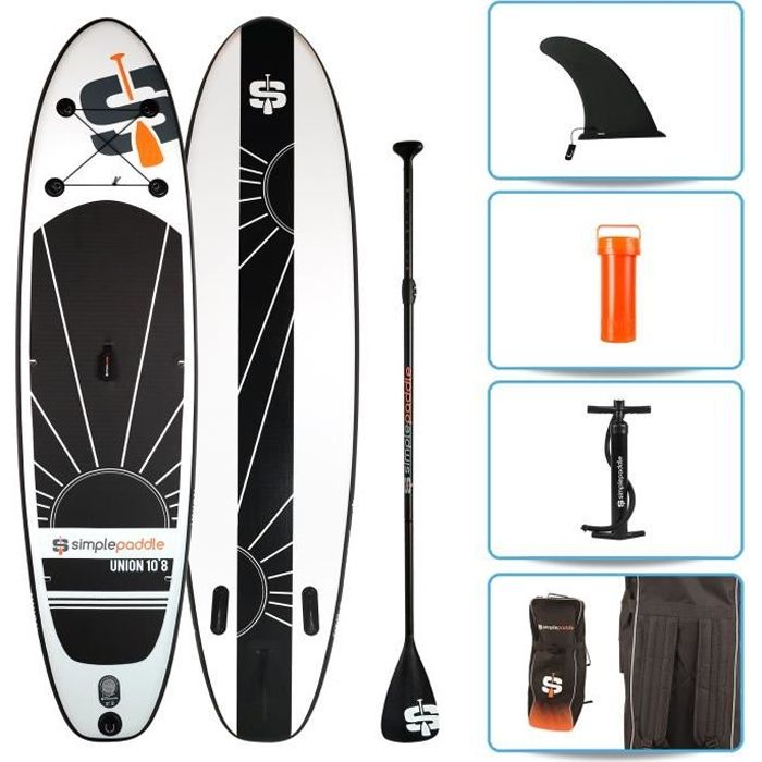 Pack Stand Up Paddle Gonflable 10 8 Union Simple Paddle 10 8 32 6 320 X 81 X 15 Cm Livre Avec Pagaie Pompe Double Action Prix Pas Cher Cdiscount