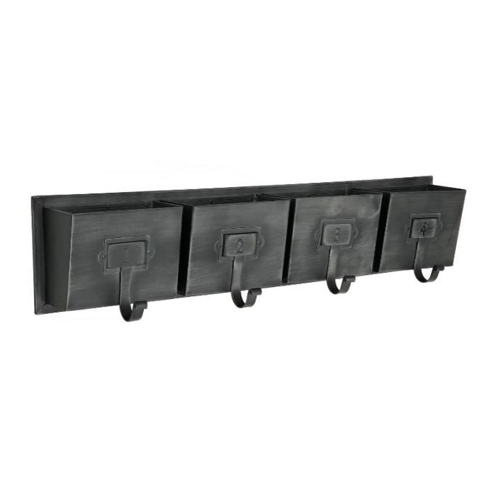 Long Porte Manteau A Casier Porte Nom Industriel Mural 66 Cm 14123 Porte Nom Gm Achat Vente Porte Manteau Cdiscount