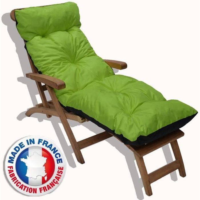 Coussins de Matelas Chaise Longue de Jardin Transat Vacances BRAVO HOME Coussin de Chaise Longue Bain de Soleil,Dimensions 180 x 55 x 8 cm pour Ext/érieur-Int/érieur-Terrasse-Jardin-Voyage