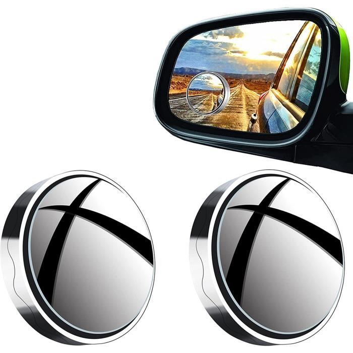 Miroir Angle Mort Voiture 360° Réglable - 2 Rétroviseurs Aveugles Grand Angle Haute Qualité Pour Sécurité Totale