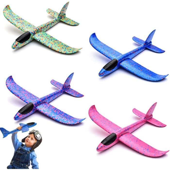 4 pièces Avions en Polystyrène, Planeur d'avion Manuel, Avion Lancement  Manuel, Planeur en Mousse pour Enfants, Planeur en Mousse
