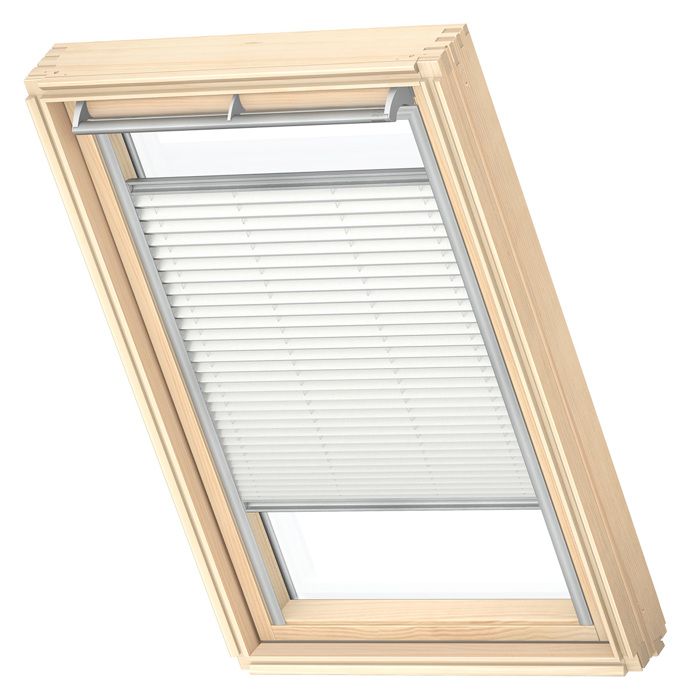 VELUX Store Original Plissé Tamisant Blanc, Cadre Argenté, FHL SK06 ...