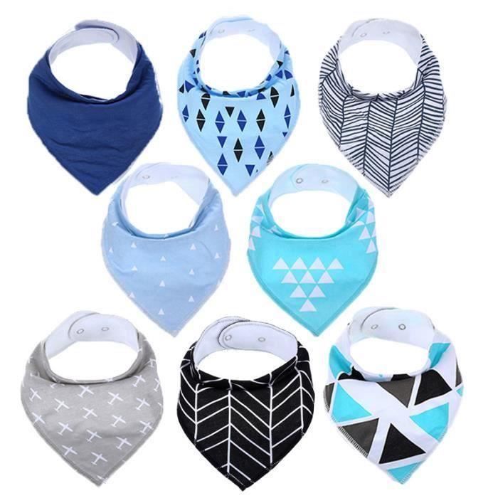 Bebe Bavoirs Bandana Garcon Et Fille Lot De 8 Bavoirs Triangle Bavette Proteger Les Vetement Des Bebes Bavoirs Cdiscount Puericulture Eveil Bebe