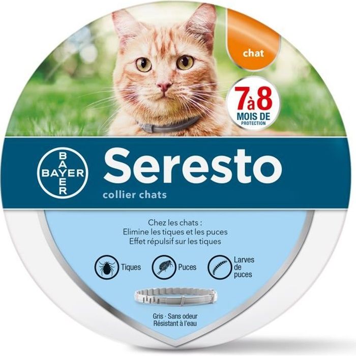 Comparer les prix de Colliers anti-puces et anti-tiques Seresto® pour chats