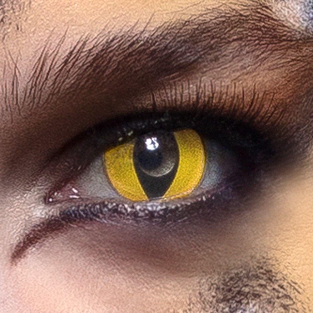 Lentilles de déguisement Yellow Cat jours Effets spéciaux