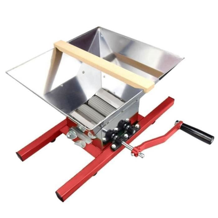 Broyeur à Fruits Manuel 7 Litres En Inox - Pour Faire Jus, Cidre, Vin Maison - Hachoir Pommes, Raisins